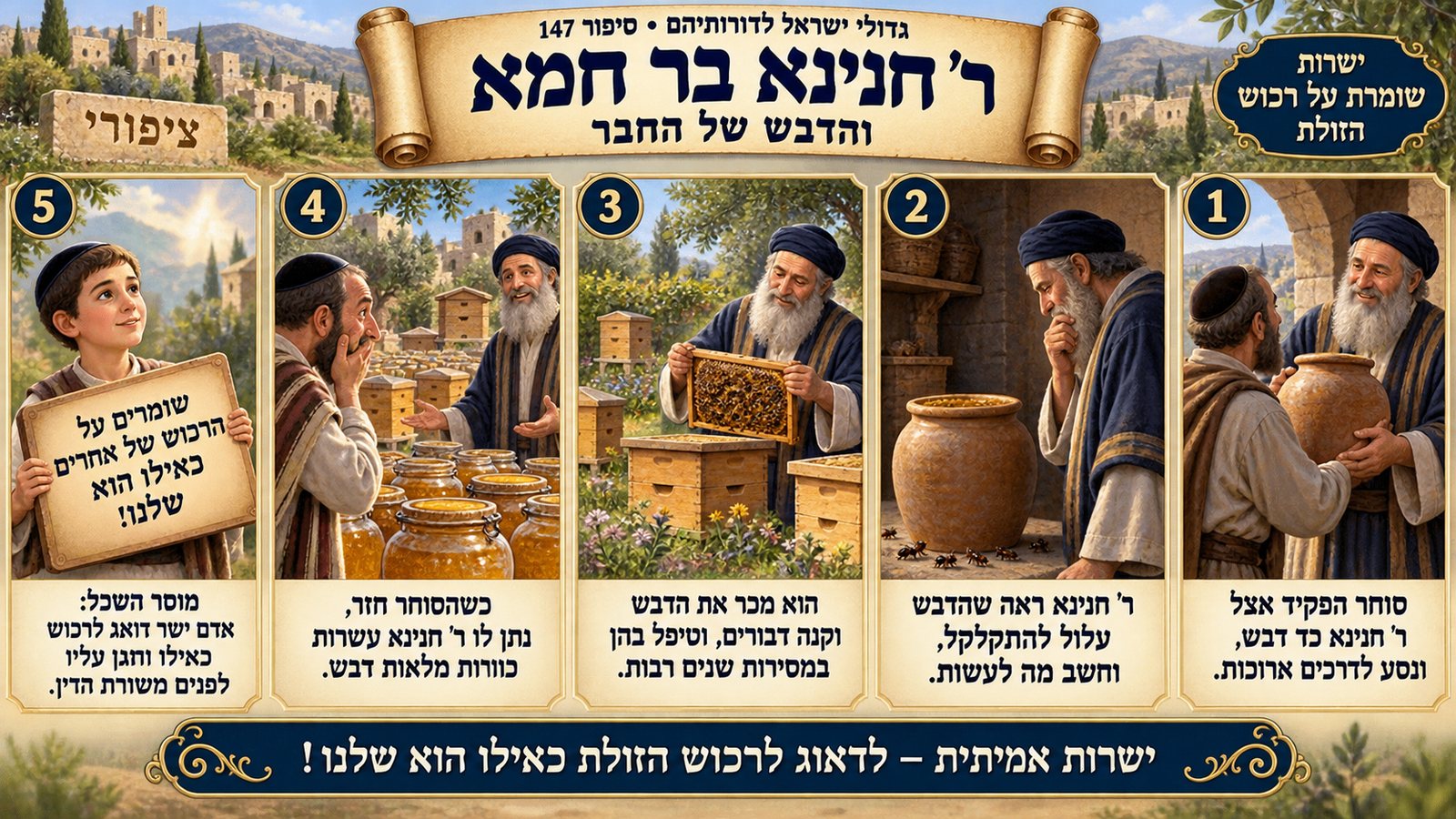 תמונת סיכום — ר' חנינא בר חמא: ר' חנינא בר חמא